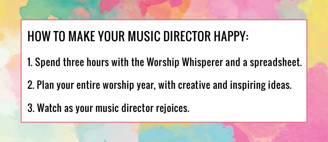 church year planning - quick hit